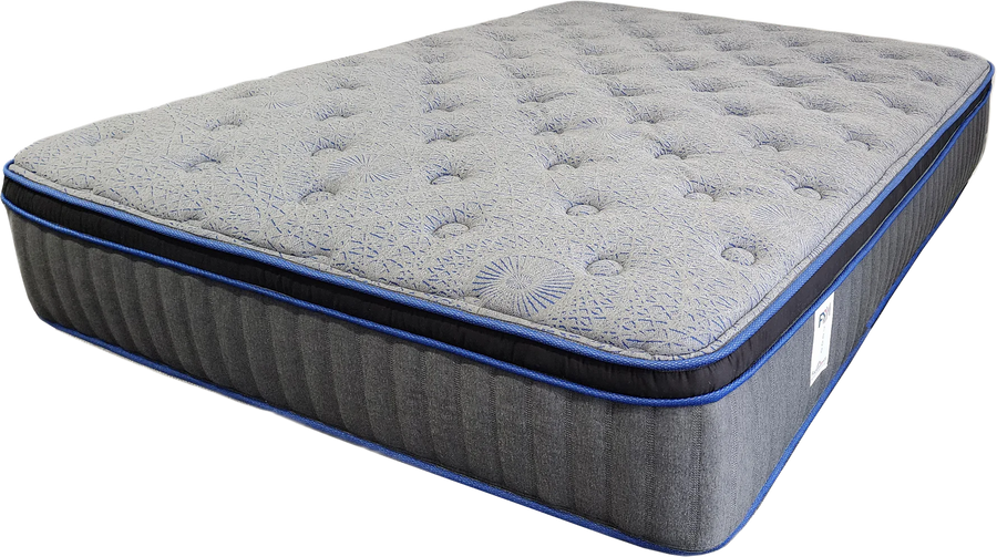 Angle View 7000 Euro Top Medium-Firm Mattress By Factory Direct Mattress